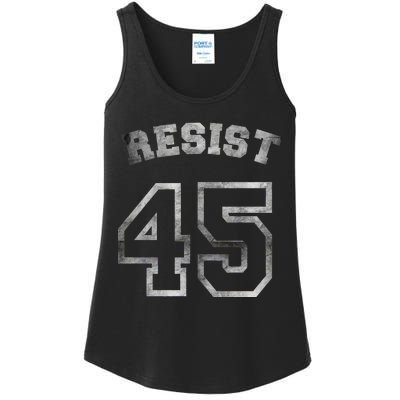 Resist 45 Stone Logo Anti Trump Resistance Ladies Essential Tank