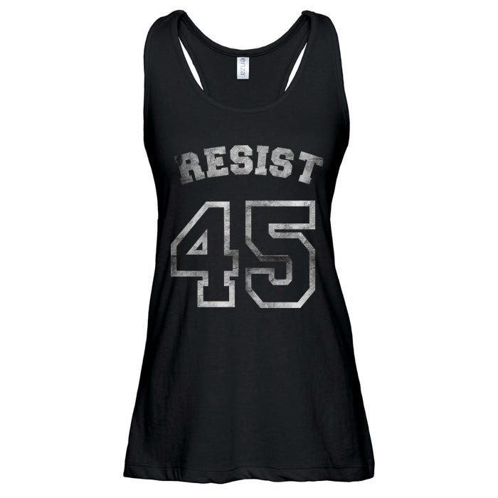 Resist 45 Stone Logo Anti Trump Resistance Ladies Essential Flowy Tank