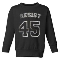 Resist 45 Stone Logo Anti Trump Resistance Toddler Sweatshirt