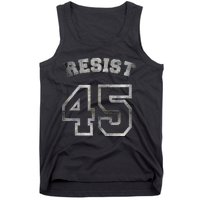 Resist 45 Stone Logo Anti Trump Resistance Tank Top