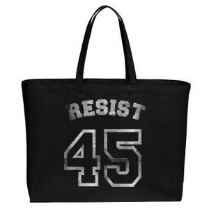 Resist 45 Stone Logo Anti Trump Resistance Cotton Canvas Jumbo Tote