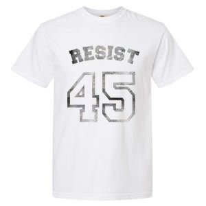 Resist 45 Stone Logo Anti Trump Resistance Garment-Dyed Heavyweight T-Shirt