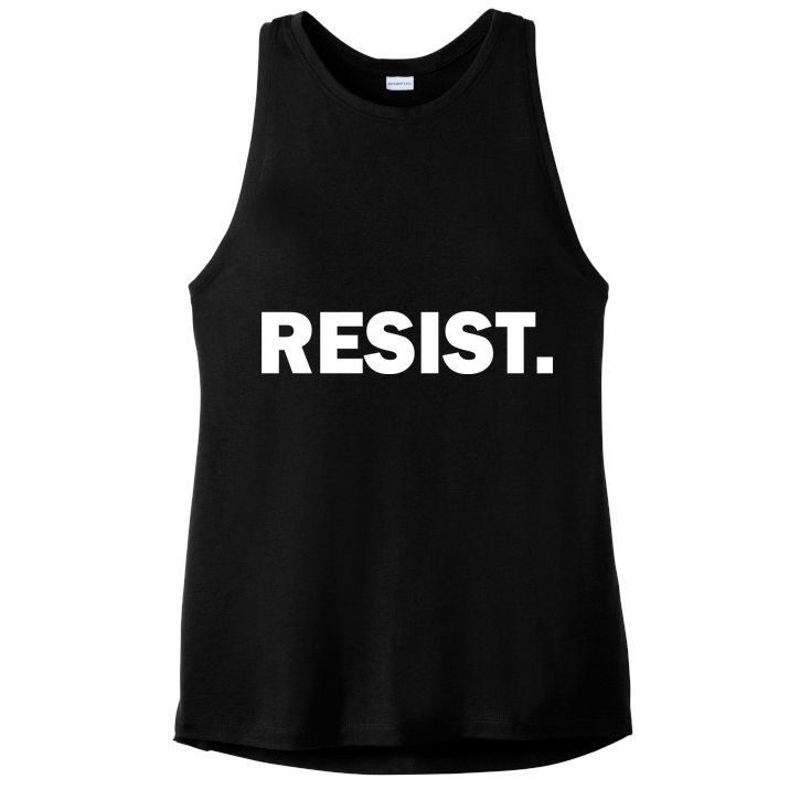 Resist Anti Trump Resistance Ladies PosiCharge Tri-Blend Wicking Tank