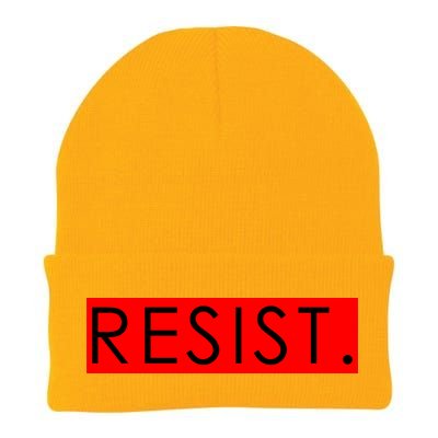 Resist Campaign Red Box Logo Anti-Trump Knit Cap Winter Beanie