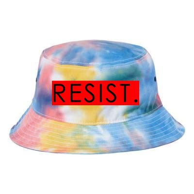 Resist Campaign Red Box Logo Anti-Trump Tie Dye Newport Bucket Hat