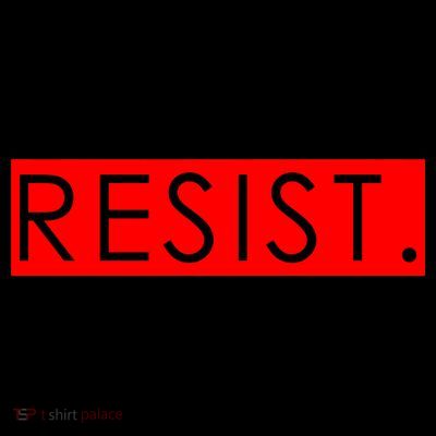 Resist Campaign Red Box Logo Anti-Trump T-Shirt