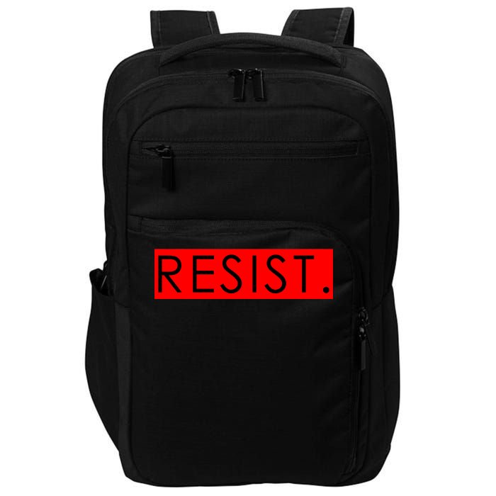 Resist Campaign Red Box Logo Anti-Trump Impact Tech Backpack