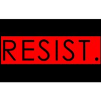 Resist Campaign Red Box Logo Anti-Trump Bumper Sticker