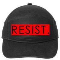 Resist Campaign Red Box Logo Anti-Trump 7-Panel Snapback Hat