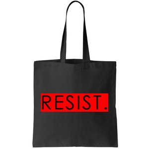 Resist Campaign Red Box Logo Anti-Trump Tote Bag