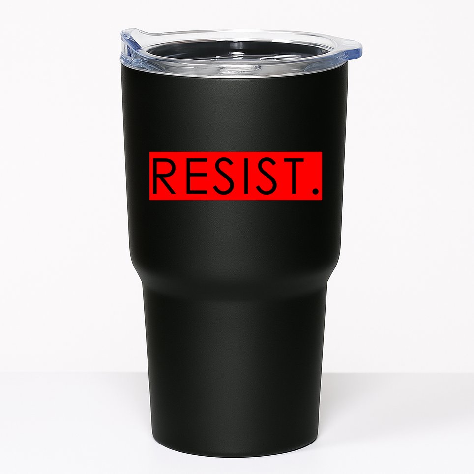 Resist Campaign Red Box Logo Anti-Trump Tumbler