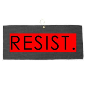 Resist Campaign Red Box Logo Anti-Trump Large Microfiber Waffle Golf Towel