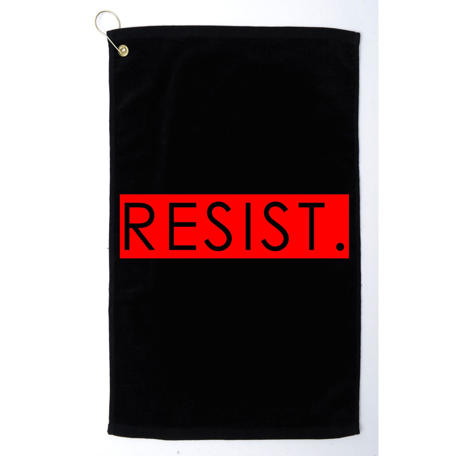 Resist Campaign Red Box Logo Anti-Trump Golf Towel