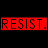 Resist Campaign Red Box Logo Anti-Trump Wool Snapback Cap