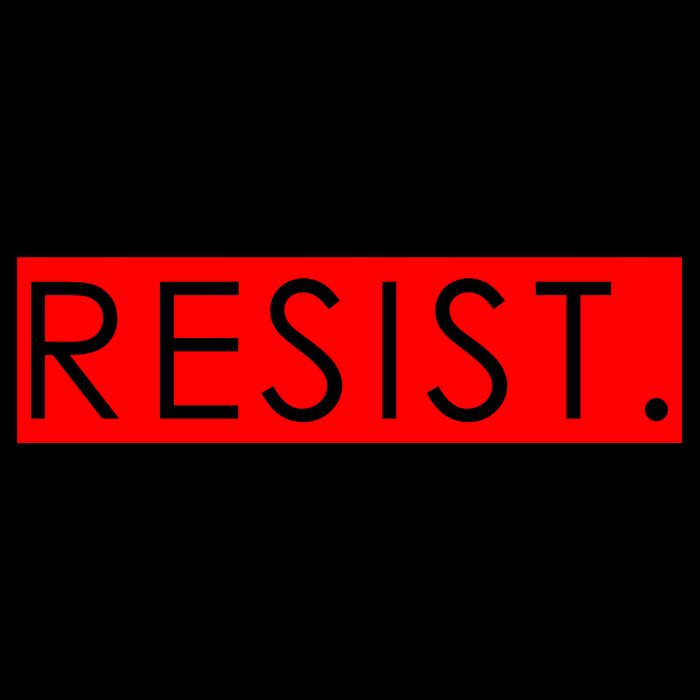 Resist Campaign Red Box Logo Anti-Trump Wool Snapback Cap