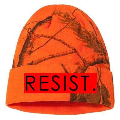 Resist Campaign Red Box Logo Anti-Trump Kati Licensed 12" Camo Beanie