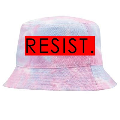 Resist Campaign Red Box Logo Anti-Trump Tie-Dyed Bucket Hat