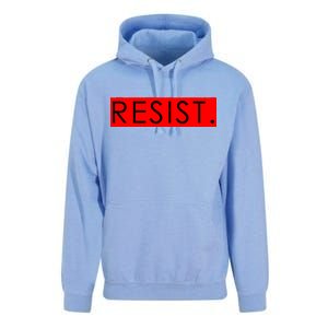 Resist Campaign Red Box Logo Anti-Trump Unisex Surf Hoodie