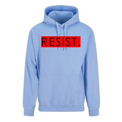 Resist Campaign Red Box Logo Anti-Trump Unisex Surf Hoodie