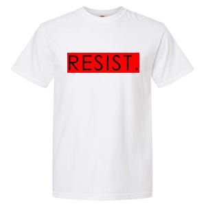 Resist Campaign Red Box Logo Anti-Trump Garment-Dyed Heavyweight T-Shirt