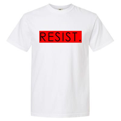 Resist Campaign Red Box Logo Anti-Trump Garment-Dyed Heavyweight T-Shirt