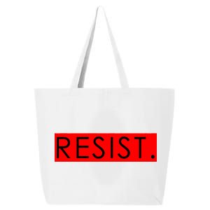 Resist Campaign Red Box Logo Anti-Trump 25L Jumbo Tote