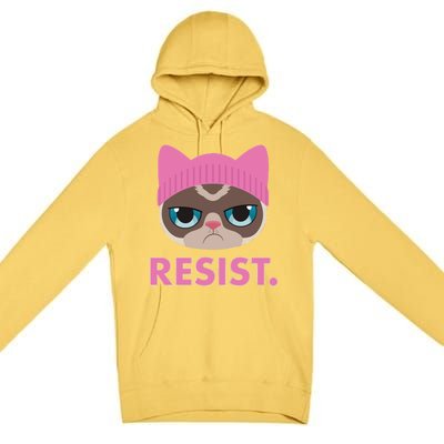 Resist Cat  Premium Pullover Hoodie