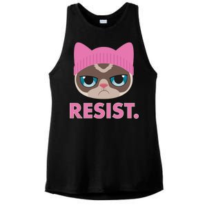 Resist Cat  Ladies PosiCharge Tri-Blend Wicking Tank