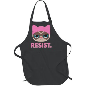 Resist Cat  Full-Length Apron With Pockets