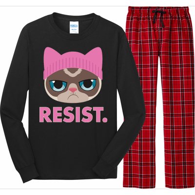 Resist Cat  Long Sleeve Pajama Set