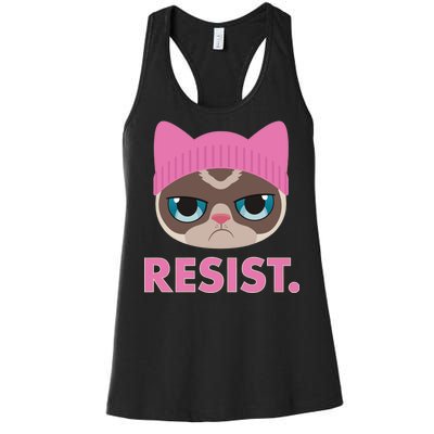 Resist Cat  Women's Racerback Tank