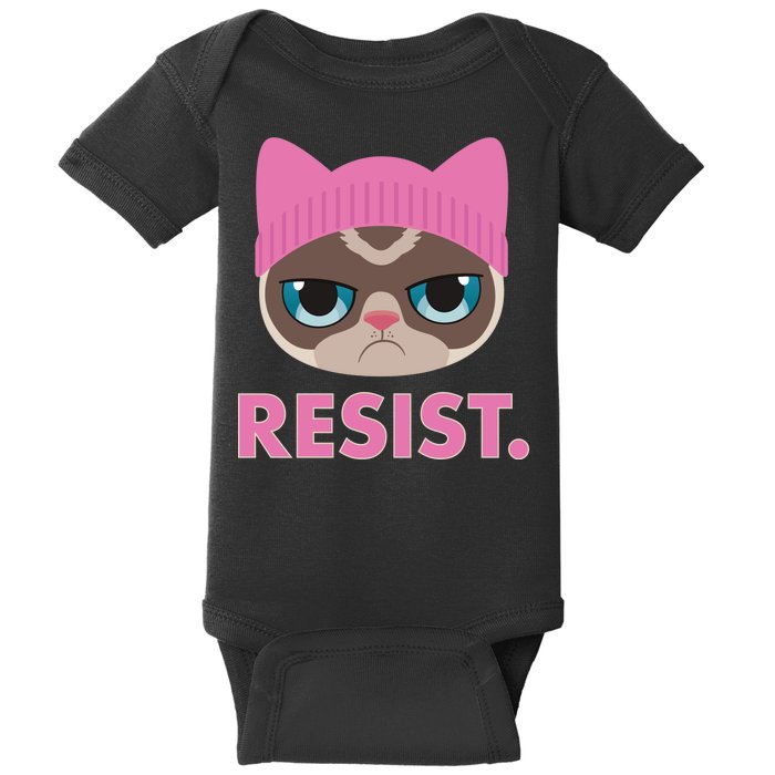 Resist Cat  Baby Bodysuit