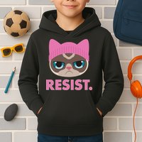 Resist Cat  Kids Hoodie