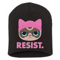 Resist Cat  Short Acrylic Beanie