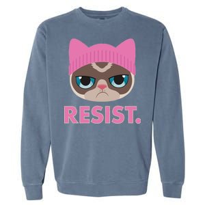 Resist Cat  Garment-Dyed Sweatshirt