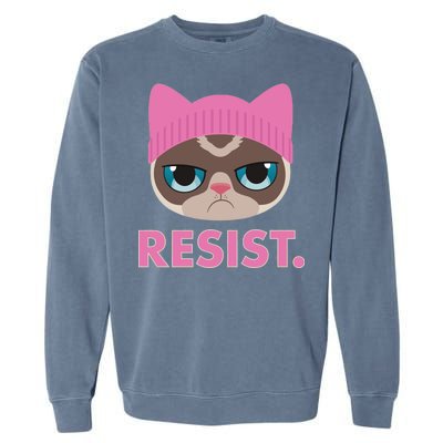 Resist Cat  Garment-Dyed Sweatshirt