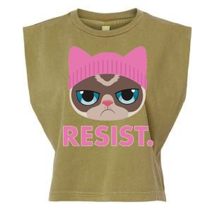 Resist Cat  Garment-Dyed Women's Muscle Tee