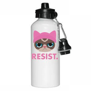 Resist Cat  Aluminum Water Bottle