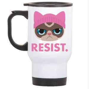 Resist Cat  Stainless Steel Travel Mug