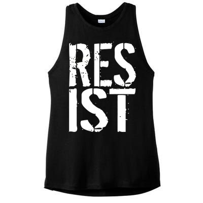 Resist Distressed Ladies PosiCharge Tri-Blend Wicking Tank