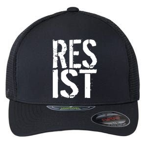 Resist Distressed Flexfit Unipanel Trucker Cap