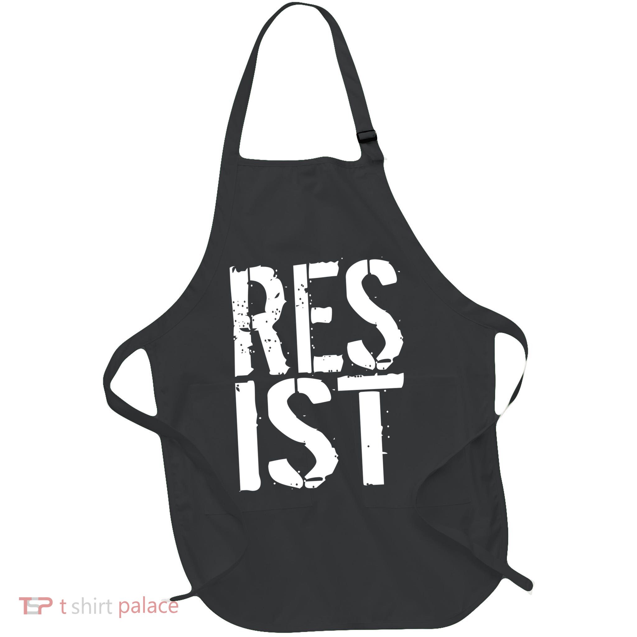 Resist Distressed Apron