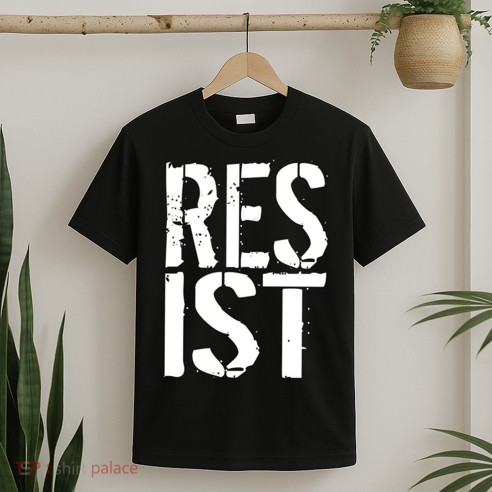 Resist Distressed T-Shirt