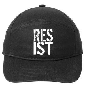 Resist Distressed 7-Panel Snapback Hat