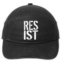 Resist Distressed 7-Panel Snapback Hat