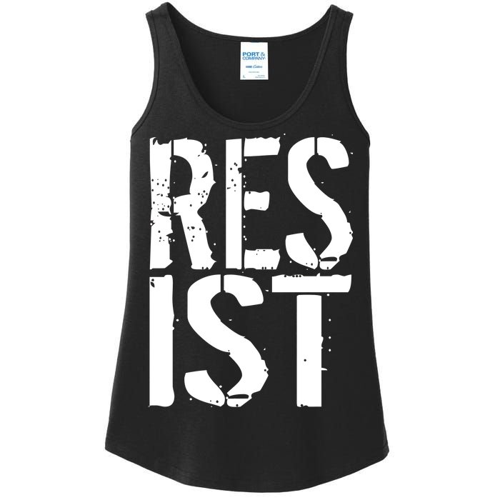 Resist Distressed Ladies Essential Tank