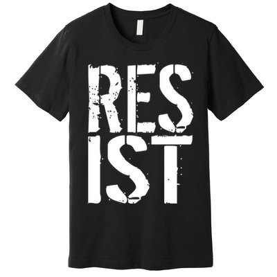 Resist Distressed Premium T-Shirt