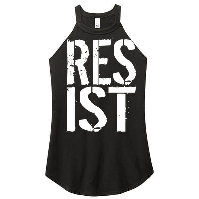 Resist Distressed Women’s Perfect Tri Rocker Tank