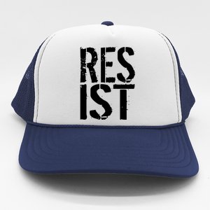 Resist Distressed Trucker Hat