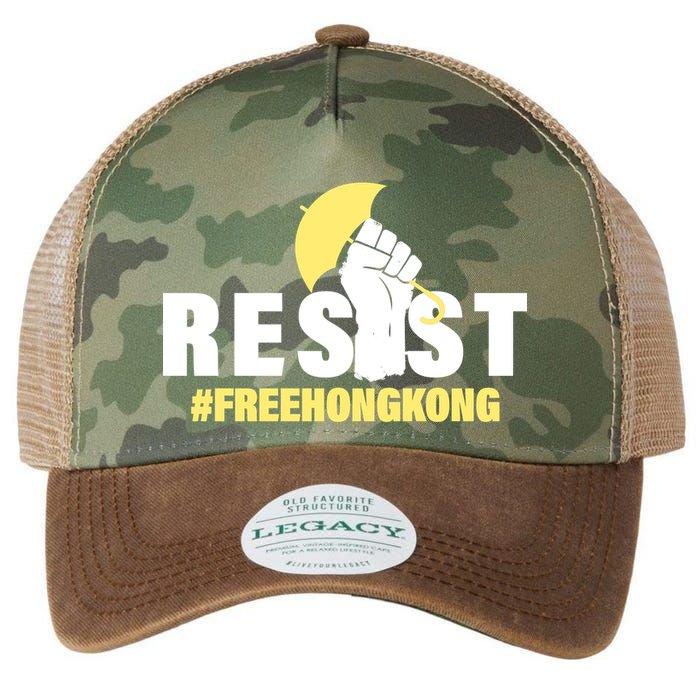 Resist Fight For Hong Kong Yellow Umbrella Movement Legacy Tie Dye Trucker Hat